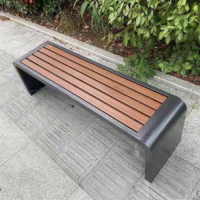 Stainless Steel Small U-Shaped Park Chair