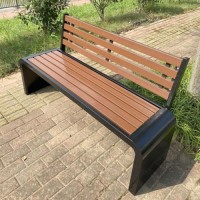 Compact U-Shaped Park Chair with Stainless Steel Frame