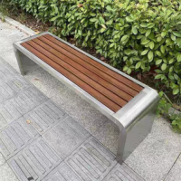 Stainless Steel Small U-Shaped Park Chair